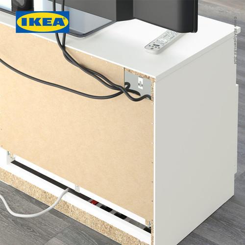 IKEA BRIMNES Meja TV Dengan Penyimpanan Putih 180x41x53 cm