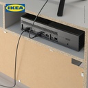 IKEA SPIKSMED Meja TV Dengan Penyimpanan Minimalis Abu-Abu 97x32 cm