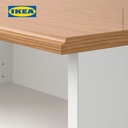 IKEA SKRUVBY Meja TV Kuat Minimalis Putih 156x38x60 cm