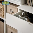 IKEA VIHALS Lemari Penyimpanan Minimalis Putih 140x37x75 cm