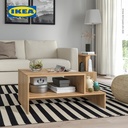 IKEA HOLMERUD Meja Tamu Minimalis Efek Kayu Oak 90x55 cm