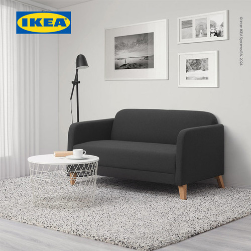 IKEA LINANAS Sofa 2 Dudukan Minimalis Abu-Abu