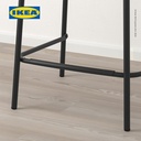 IKEA STIG Kursi Bar Minimalis Dengan Sandaran Hitam 63cm