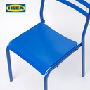 IKEA GENESON Kursi Serbaguna Minimalis Bahan Logam Biru