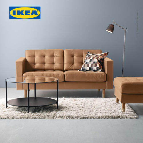 IKEA VITTSJO Meja Tamu Minimalis Hitam-Cokelat 75cm