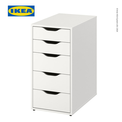 IKEA LAGKAPTEN/ALEX Meja Kerja/Belajar Minimalis Dengan Laci 140x60cm