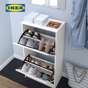 IKEA BISSA Rak Kabinet Sepatu Dengan 2 Kompartmen 49x28x93 cm