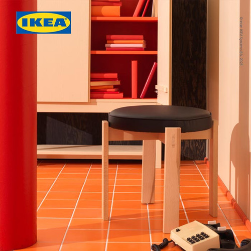 IKEA HOLMSJO Bangku Stool Minimalis Bahan Kayu