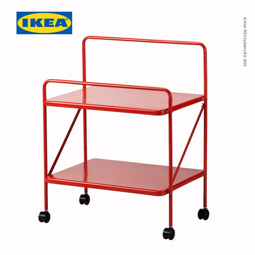 IKEA JARLASA Meja Samping dengan Roda 65x45cm