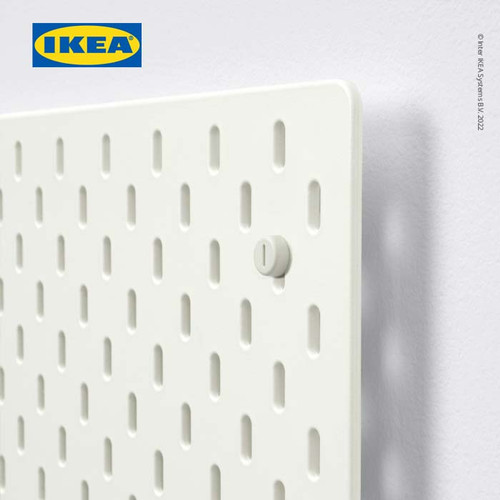 IKEA SKADIS Papan Berlubang Pegboard Putih 56x56 cm