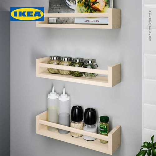 IKEA BEKVAM Rak Dinding Serbaguna Bahan Kayu