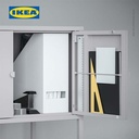 IKEA LIXHULT Kabinet Abu-Abu dengan Dua Pintu 60x35cm