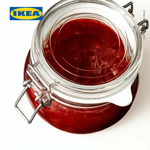 IKEA KORKEN Stoples dengan Penutup Kaca Bening 0.5L