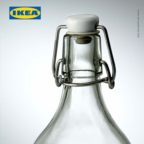 IKEA KORKEN Botol Air Minum 1L dengan penutup