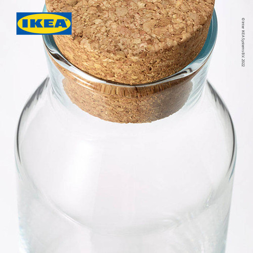 IKEA 365+ Karafe Botol Bening 0.5L dengan tutup