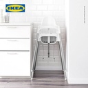 IKEA ANTILOP Kursi Makan Bayi Putih Bahan Baja