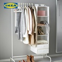 IKEA MULIG Stand Gantungan Pakaian Putih 99x152 cm