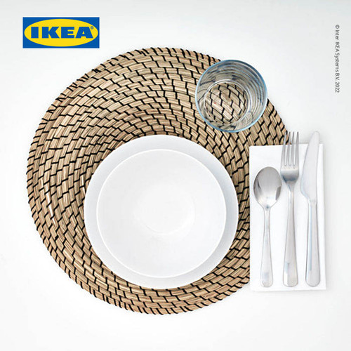 IKEA LATTAD Alas Piring untuk Meja Makan 37 cm Hitam