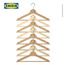 IKEA BUMERANG Gantungan Baju dari Bahan Kayu Isi 8Pcs