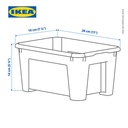 IKEA SAMLA Kotak Penyimpanan Transparan Tanpa Tutup 28x19x14 cm / 5l