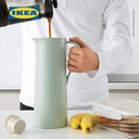 IKEA BEHOVD Termos Kopi dan Teh Hijau Muda/Krem 1l