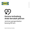 IKEA OSTBIT Nampan Makanan atau Minuman dari Bambu 30x40 cm