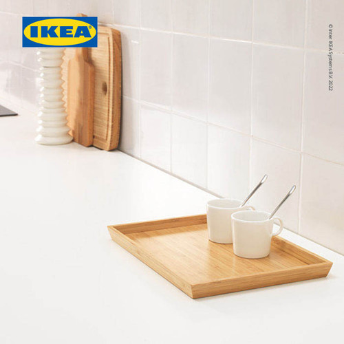 IKEA OSTBIT Nampan Makanan atau Minuman dari Bambu 25x33 cm