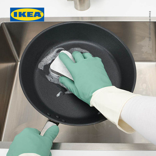 IKEA RINNIG Sarung Tangan Pembersih Hijau Ukuran M Isi 2Pcs