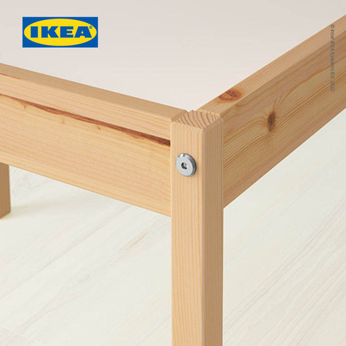 IKEA LATT Meja Belajar Anak dengan 2 Kursi Bahan Kayu