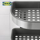 IKEA BROGRUND Rak Dinding Sudut untuk Kamar Mandi 19x58 cm