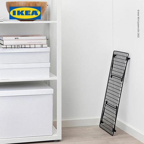 IKEA GREJIG Rak Sepatu Hitam Dapat Dilipat 58x27 cm