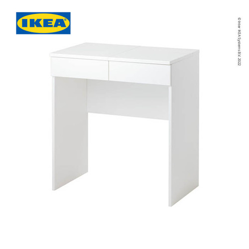 IKEA BRIMNES Meja Rias Putih dengan Cermin 70x42 cm