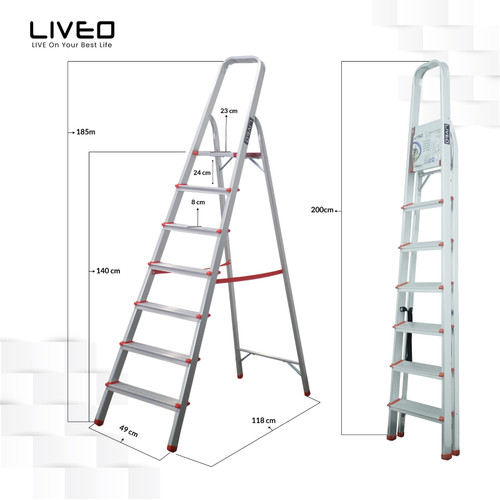 LIVEO Tangga Lipat Household Ladder LV-107