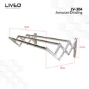 Jemuran Dinding 1m Stainless Steel ANTI KARAT LIVEO LV304