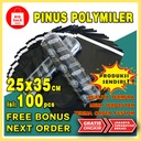 Pinus Plastik Polymailer 25 x 35cm isi 100pcs Olshop Packing +Perekat