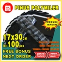 Pinus Plastik Polymailer 17 x 30CM isi 100pcs Olshop Packing +Perekat