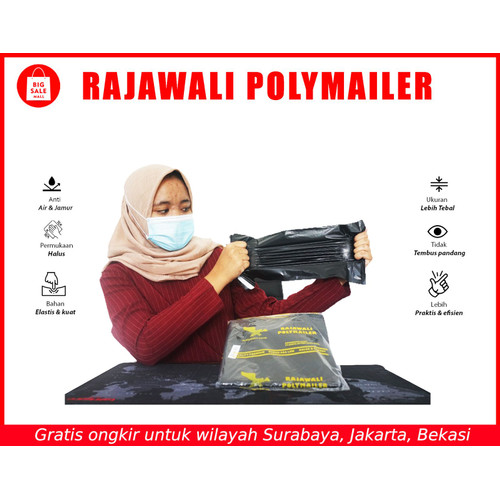 Plastik Polymailer 17x30cm isi 50 pcs RAJAWALI Olshop Packing Premium