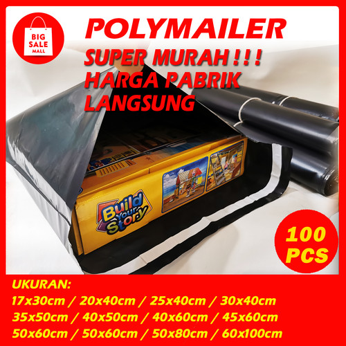 Plastik Polymailer 30x40cm isi 100pcs RAJAWALI Olshop Packing Premium