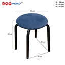 SAPPORO KB01 - Kursi Bakso | Kursi Susun Bulat | Dining Chair