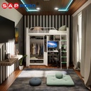 SAPPORO MANLY - Apartement Bed Set | Multifunctional Loft Bed