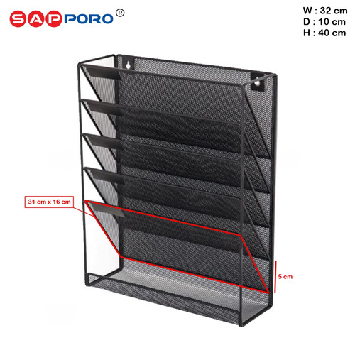 SAPPORO TJURA - Rak Dokumen | File Rack | Document Shelf Organizer