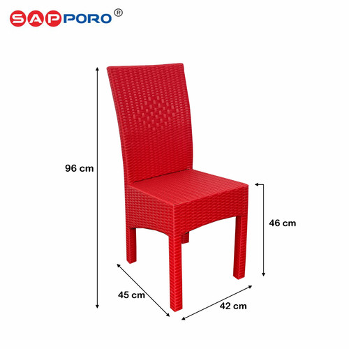 SAPPORO TOBA - Dining Set Rotan | Meja Makan Set Rotan