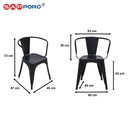 SAPPORO NAMNA - Meja Makan Set | Meja Tolix Set | Dining Table Set