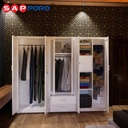 SAPPORO MODENA - Lemari Pakaian Besi 6 Pintu Gamis & Hijab