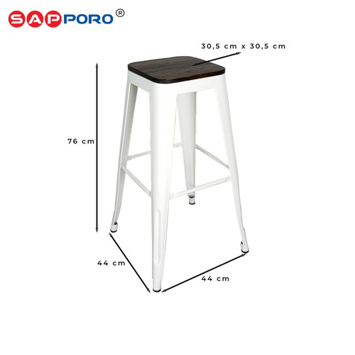 SAPPORO PORVOO - Meja Bar Set | Meja Tolix Set | Bar Table Set