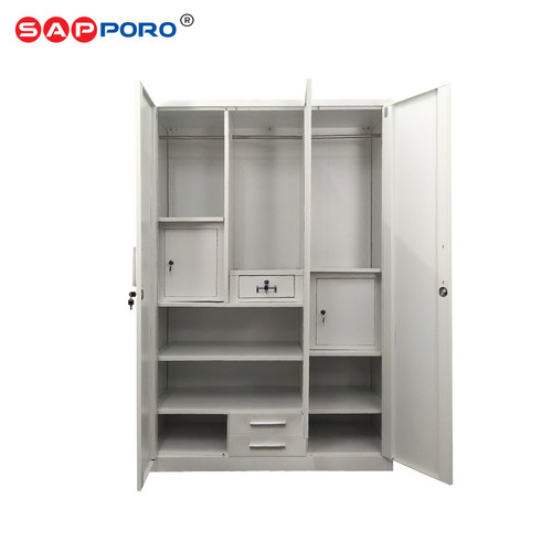 SAPPORO LATINA - Lemari Pakaian 3 pintu | Steel Wardrobe 3 Doors