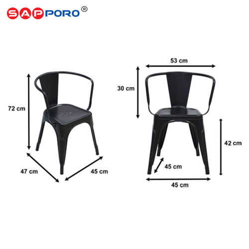 SAPPORO BARNET - Kursi Cafe | Kursi Tolix | Dining Chair