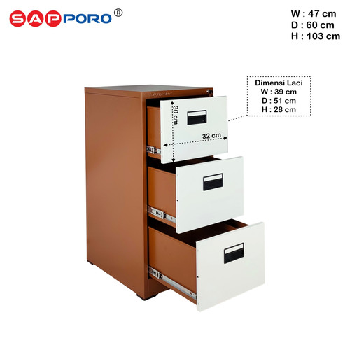 SAPPORO BRIXEN 3 - Lemari Kantor | Lemari kantor Besi | Office Cabinet