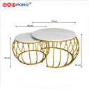 [ BIG PROMO ] SAPPORO MINORCA Meja Tamu Marmer | Coffee Table Marmer