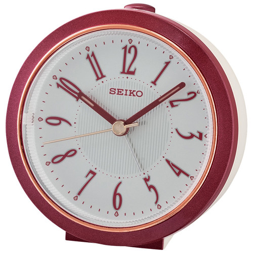 Jam Weker Beker Seiko QHE180R Detik Senyap Glow in the dark Original